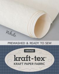 Cover image for kraft-tex (R) Vintage Roll, White Prewashed