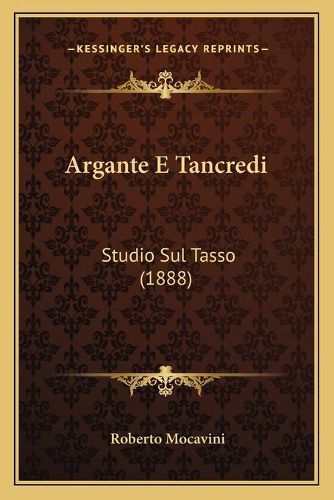 Cover image for Argante E Tancredi: Studio Sul Tasso (1888)