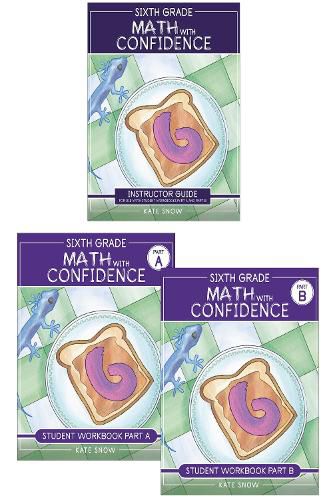 Cover image for Sixth Grade Math with Confidence Complete Bundle