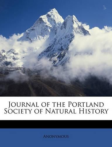 Cover image for Journal of the Portland Society of Natural History