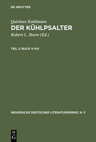 Cover image for Der Kuhlpsalter, Teil 2, Buch V-VIII