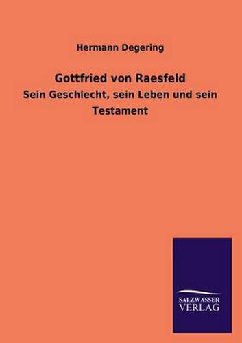 Cover image for Gottfried Von Raesfeld