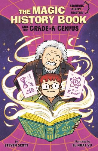 Cover image for The Magic History Book and the Grade-A Genius