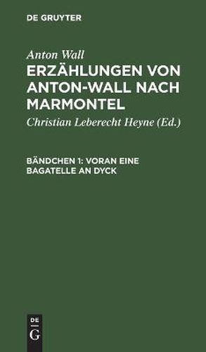 Cover image for Voran Eine Bagatelle an Dyck