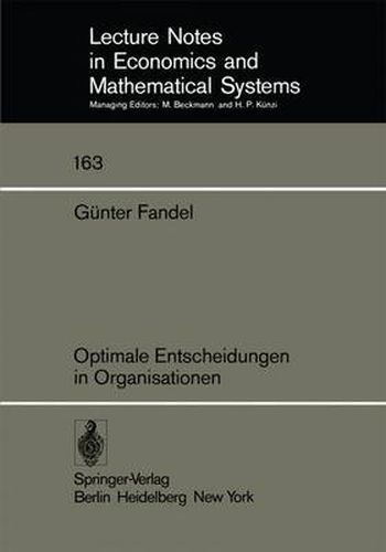 Cover image for Optimale Entscheidungen in Organisationen