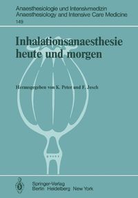 Cover image for Inhalationsanaesthesie heute und morgen