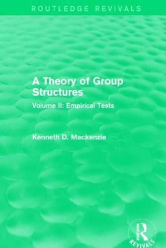 Cover image for A Theory of Group Structures: Empirical Tests