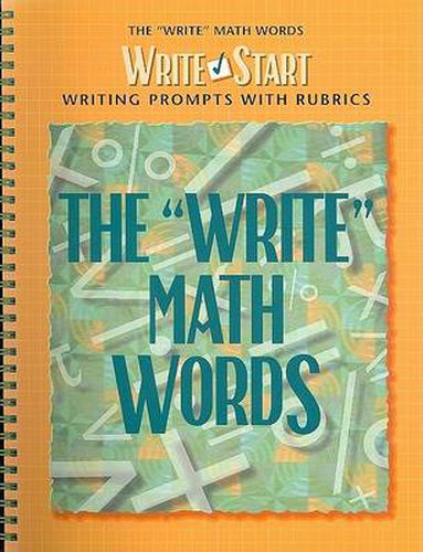 Write Start 'Write' Math Words