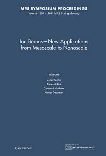 Cover image for Ion Beams - New Applications from Mesoscale to Nanoscale: Volume 1354