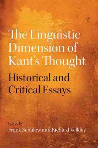 Cover image for The Linguistic Dimension of Kant's Thought: Historical and Critical essays