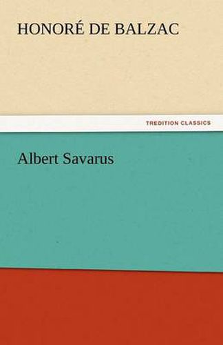 Cover image for Albert Savarus