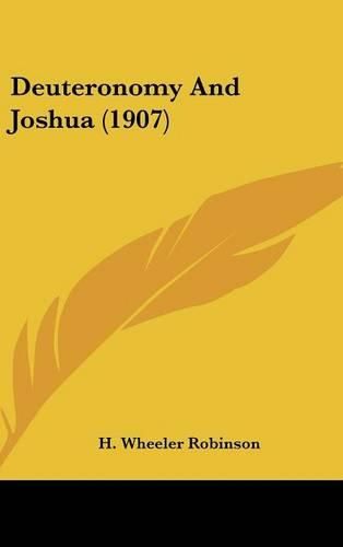 Cover image for Deuteronomy and Joshua (1907)