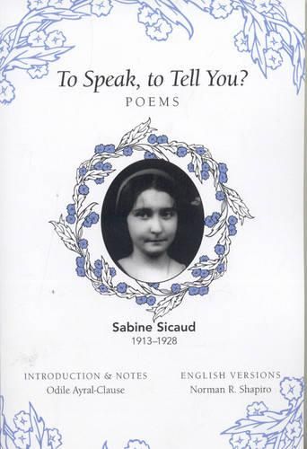 Cover image for To Speak, to Tell You?: Poems