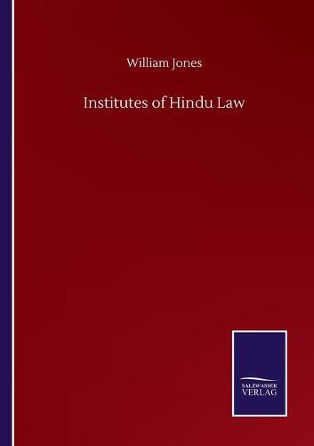 Cover image for Institutes of Hindu Law