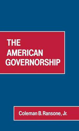 Cover image for The American Governorship