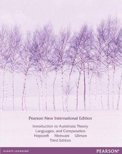 Cover image for Introduction to Automata Theory, Languages, and Computation: Pearson New International Edition