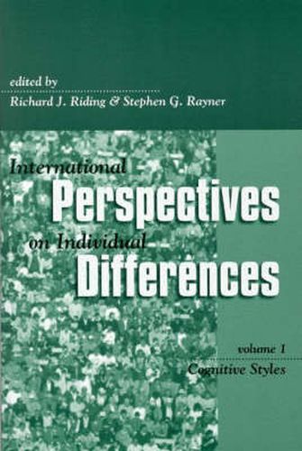 International Perspectives on Individual Differences: Cognitive Styles