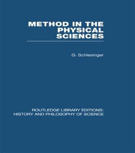 Cover image for Method in the Physical Sciences