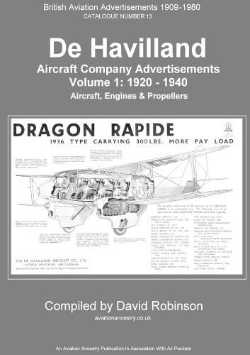 De Havilland Aircraft Company Advertisements. Volume 1