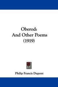 Cover image for Oberod: And Other Poems (1919)