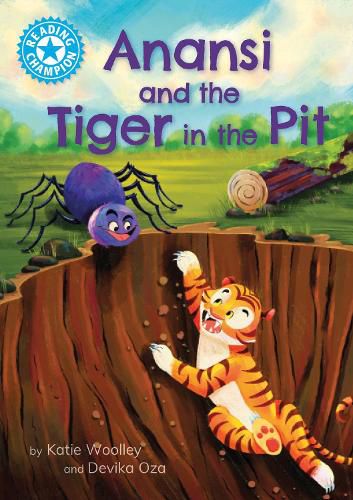 Cover image for Reading Champion: Anansi and the Tiger in the Pit