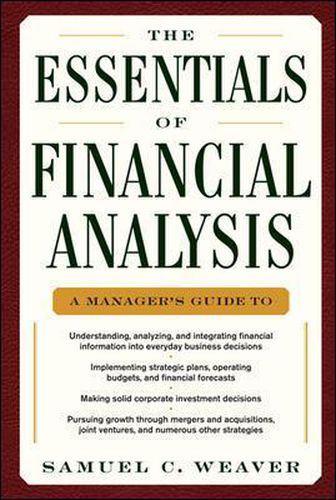 Cover image for The Essentials of Financial Analysis