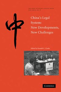 Cover image for China's Legal System: New Developments, New Challenges