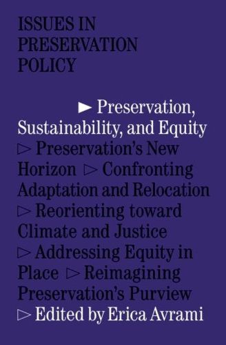 Cover image for Preservation, Sustainability, and Equity