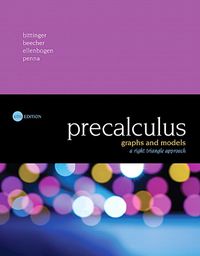 Cover image for Precalculus: Graphs and Models, A Right Triangle Approach