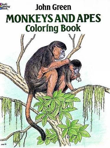 Cover image for Monkeys and Apes Coloring Book