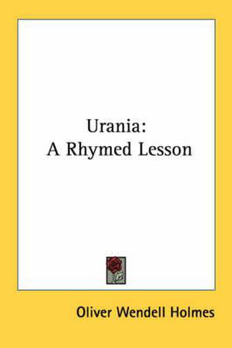 Cover image for Urania: A Rhymed Lesson