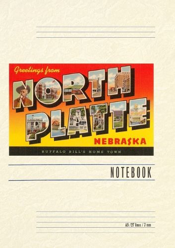 Cover image for Vintage Lined Notebook Greetings from North Platte