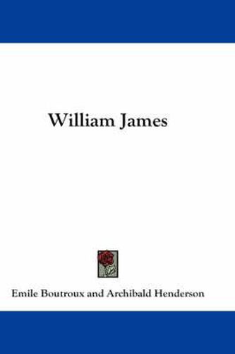 Cover image for William James