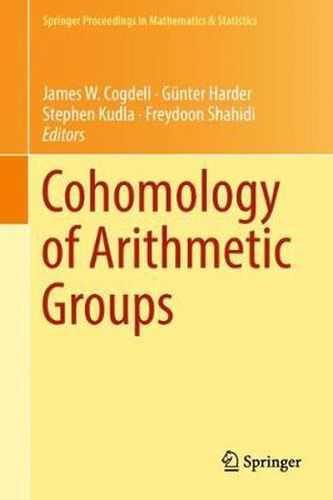 Cover image for Cohomology of Arithmetic Groups: On the Occasion of Joachim Schwermer's 66th Birthday, Bonn, Germany, June 2016