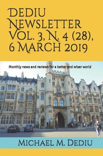 Cover image for Dediu Newsletter Vol. 3, N. 4 (28), 6 March 2019: Monthly News and Reviews for a Better and Wiser World