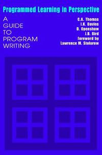 Cover image for Programmed Learning in Perspective: A Guide to Program Writing