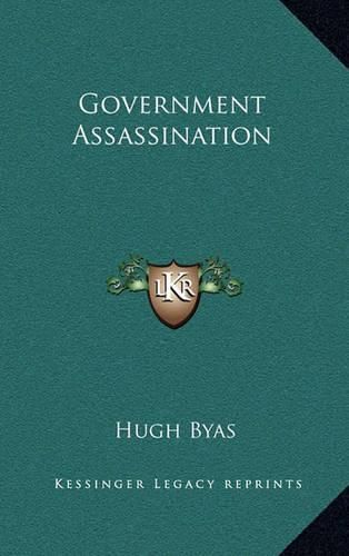 Cover image for Government Assassination