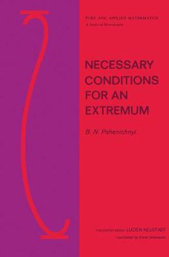 Cover image for Necessary Conditions for an Extremum
