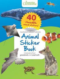 Cover image for Animal Sticker Book Reefs And Grasslands