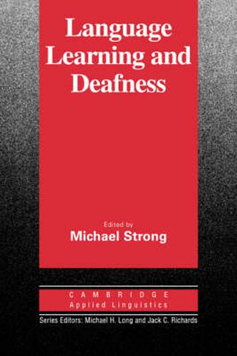 Cover image for Language Learning and Deafness