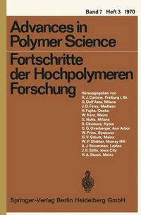 Cover image for Fortschritte der Hochpolymeren Forschung