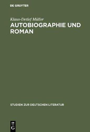 Autobiographie und Roman