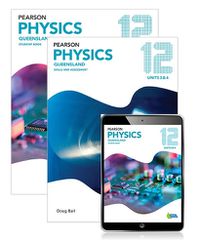 Cover image for Pearson Physics Queensland 12 Student Book, eBook and Skills & Assessment Book