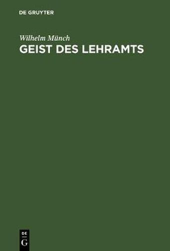 Cover image for Geist des Lehramts