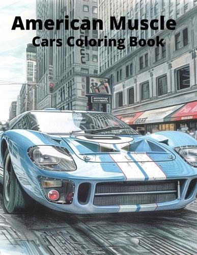 Cover image for American Muscle Cars Coloring Book