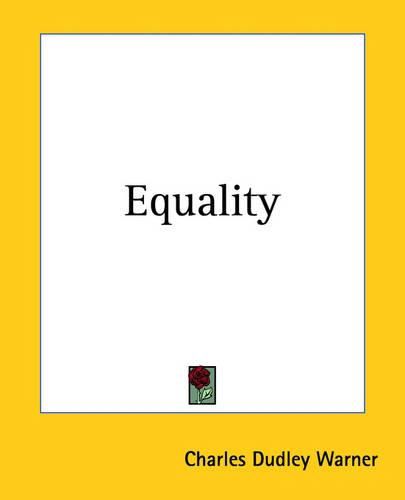 Cover image for Equality