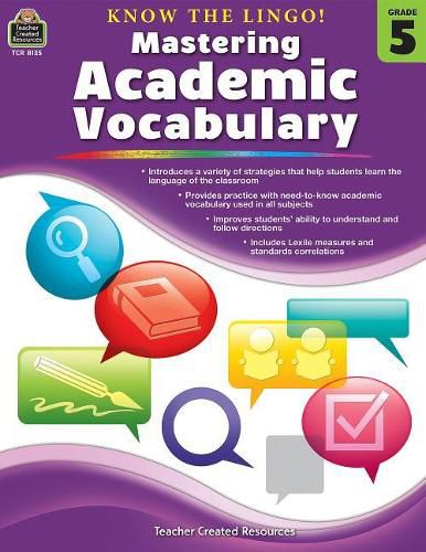 Cover image for Know the Lingo! Mastering Academic Vocabulary (Gr. 5)