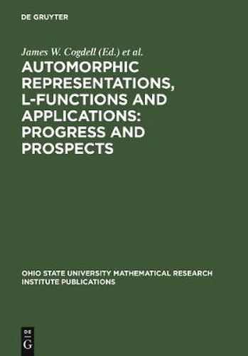 Automorphic Representations, L-Functions and Applications: Progress and Prospects: Proceedings of a conference honoring Steve Rallis on the occasion of his 60th birthday, The Ohio State University, March 27-30, 2003