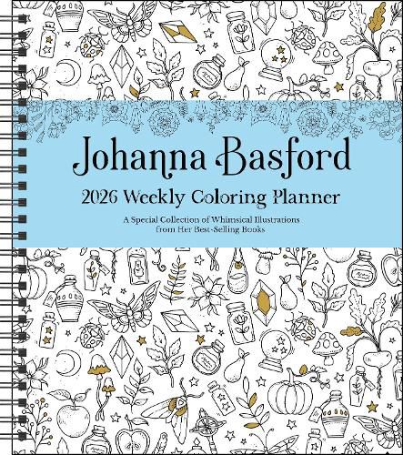 Cover image for Johanna Basford 12-Month 2026 Weekly Coloring Calendar