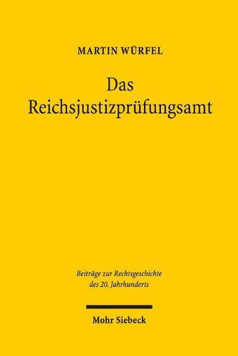 Cover image for Das Reichsjustizprufungsamt